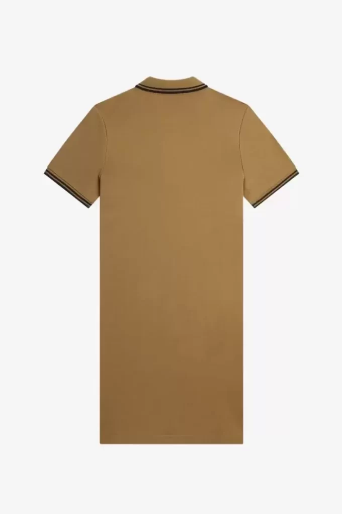 Robe chemise à double liseré pour femme