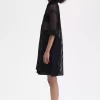 Robe chemise en maille ajourée pour femme