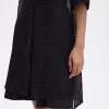 Robe chemise en maille ajourée pour femme
