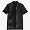 Robe chemise en maille ajourée pour femme