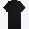 Robe chemise en piqué à liserés pour femme
