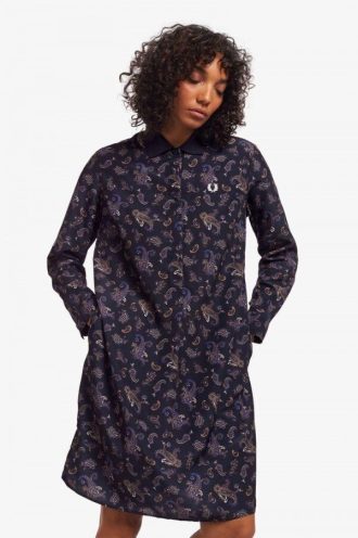 Robe chemise à imprimé cachemire