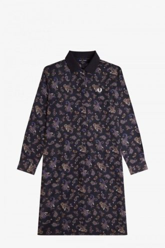 Robe chemise à imprimé cachemire
