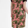 Robe chemise à imprimé palmiers pour femme