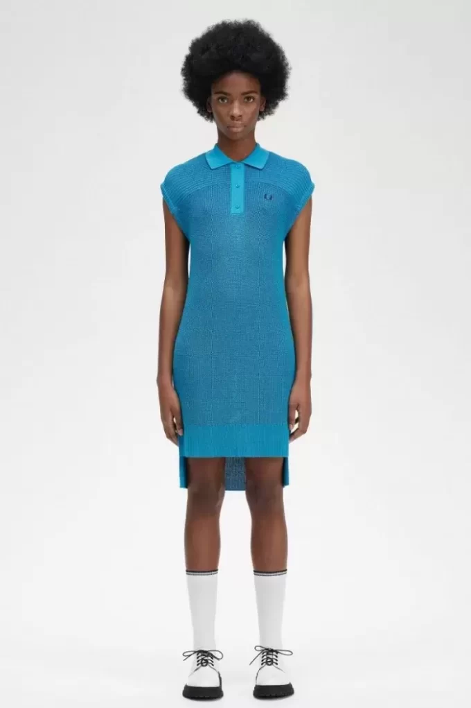 Robe chemise tricotée pour femme