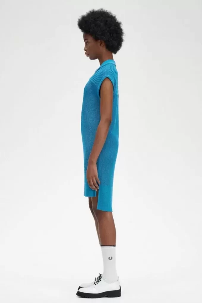 Robe chemise tricotée pour femme
