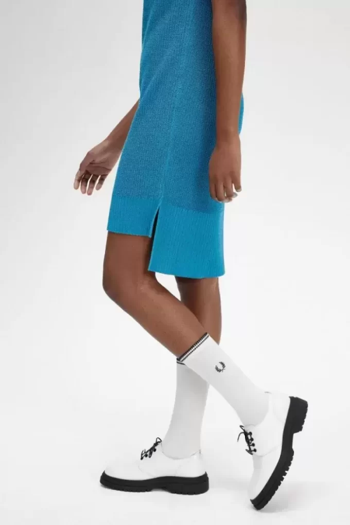 Robe chemise tricotée pour femme