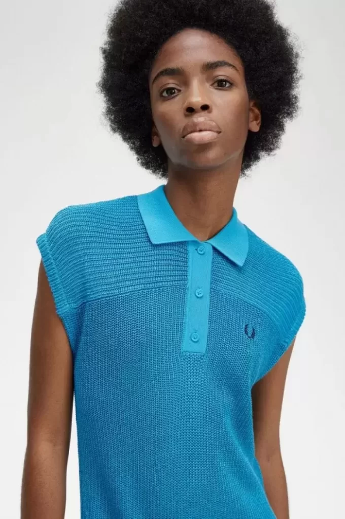 Robe chemise tricotée pour femme