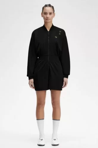 Robe combishort zippée pour femme