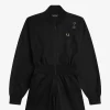 Robe combishort zippée pour femme