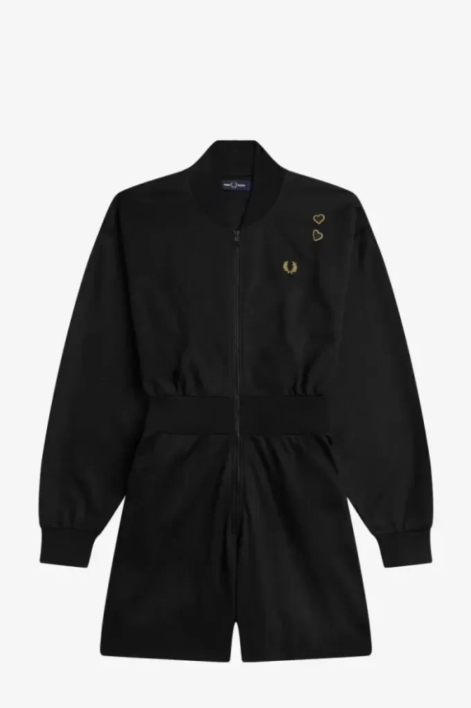 Robe combishort zippée pour femme