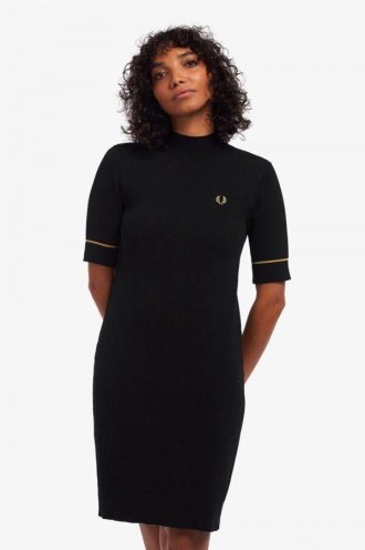 Robe en maille côtelée