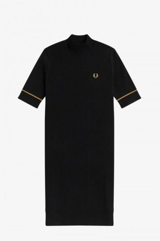 Robe en maille côtelée