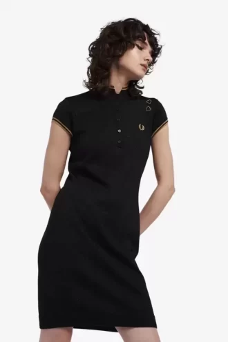 Robe en maille métallisée pour femme