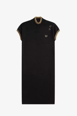 Robe en maille métallisée pour femme