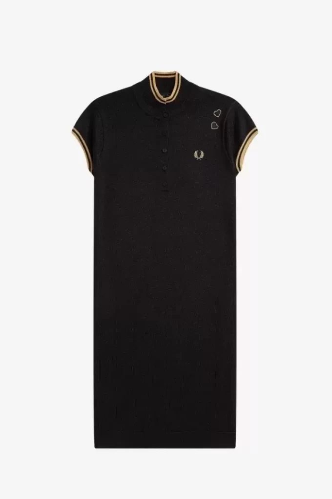 Robe en maille métallisée pour femme