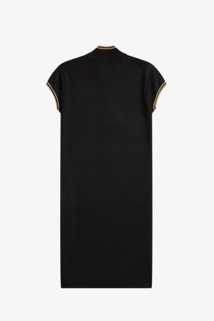 Robe en maille métallisée pour femme