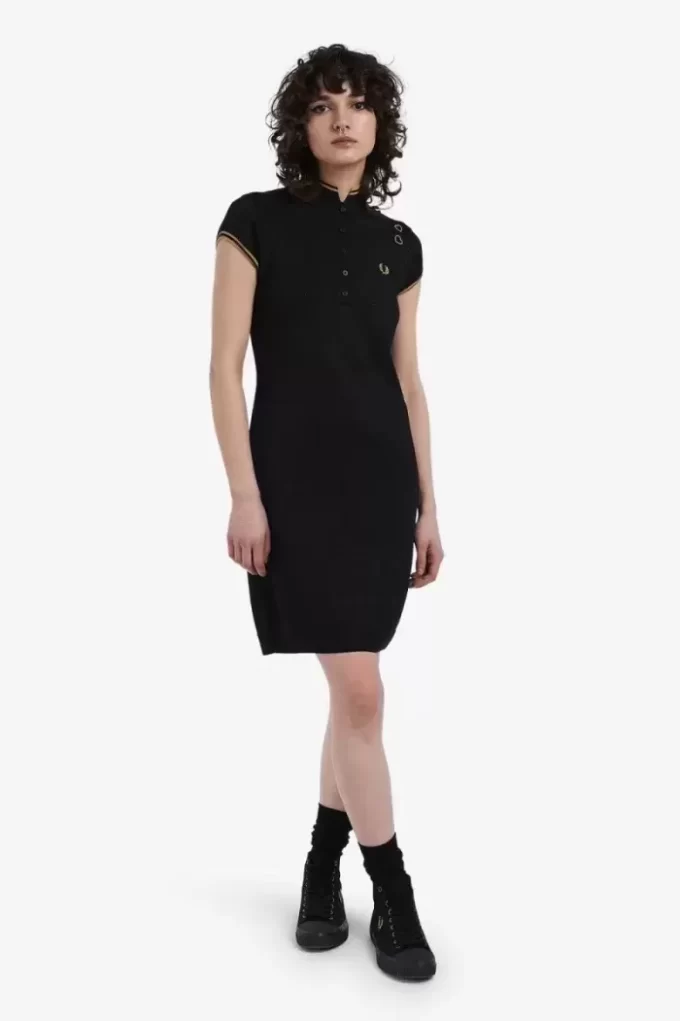Robe en maille métallisée pour femme