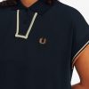 Robe en piqué avec détails intérieurs