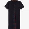 Robe en piqué à empiècements tartan