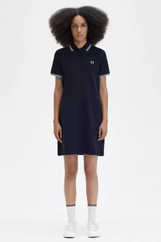 Robe femme à double liseré