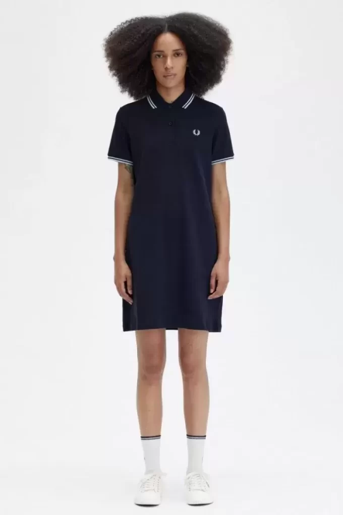 Robe femme à double liseré