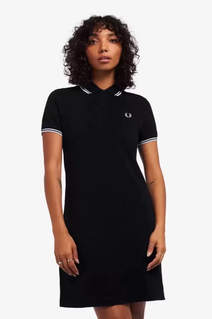 Robe femme à double liseré