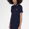 Robe femme à double liseré