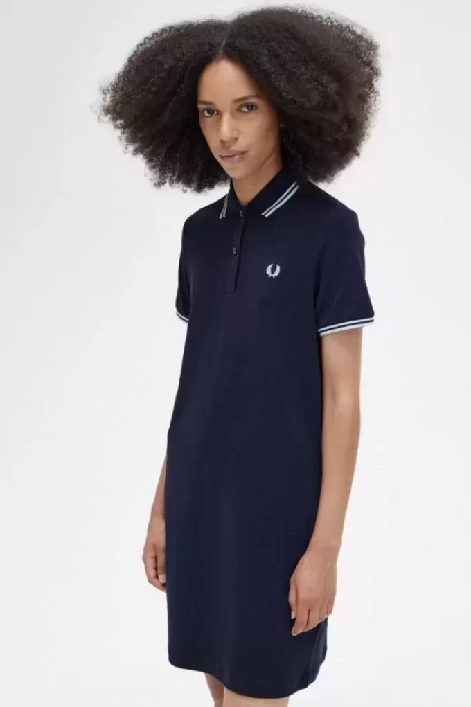 Robe femme à double liseré