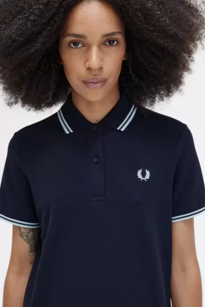 Robe femme à double liseré