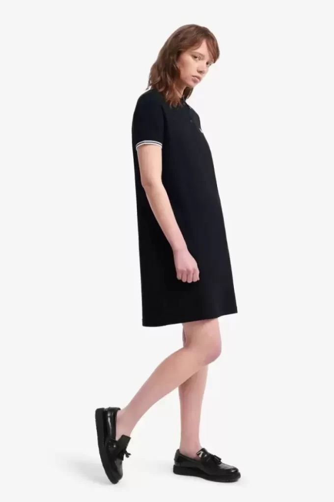 Robe femme à double liseré