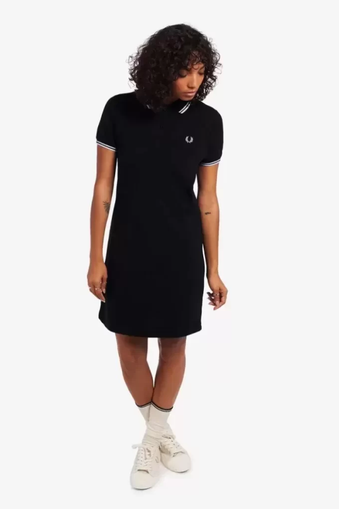 Robe femme à double liseré
