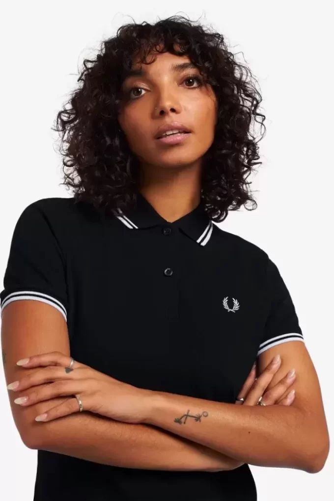 Robe femme à double liseré
