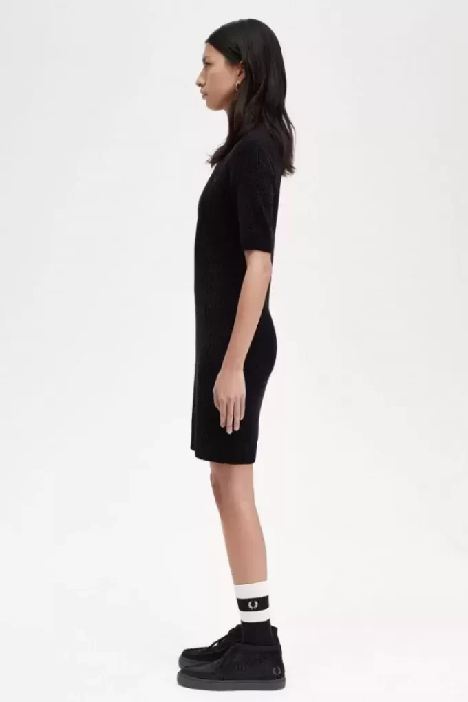 Robe femme en chenille côtelée