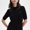 Robe femme en chenille côtelée
