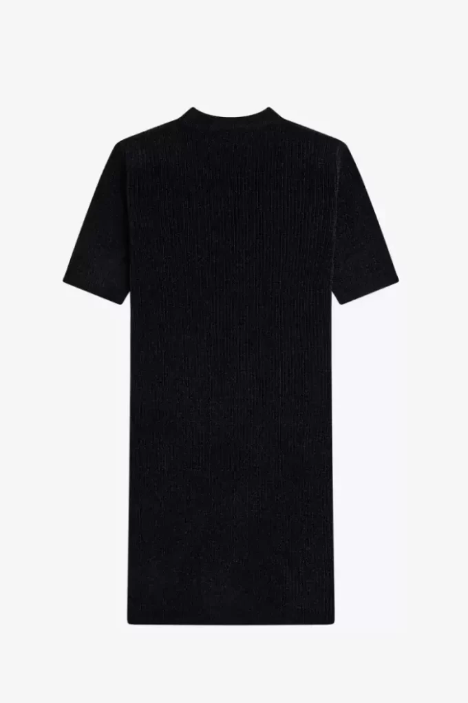 Robe femme en chenille côtelée