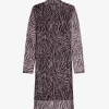 Robe femme en maille à imprimé zèbre