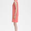 Robe femme en piqué à bordure imprimée