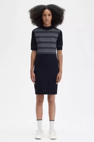 Robe femme en tricot jacquard
