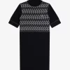 Robe femme en tricot jacquard