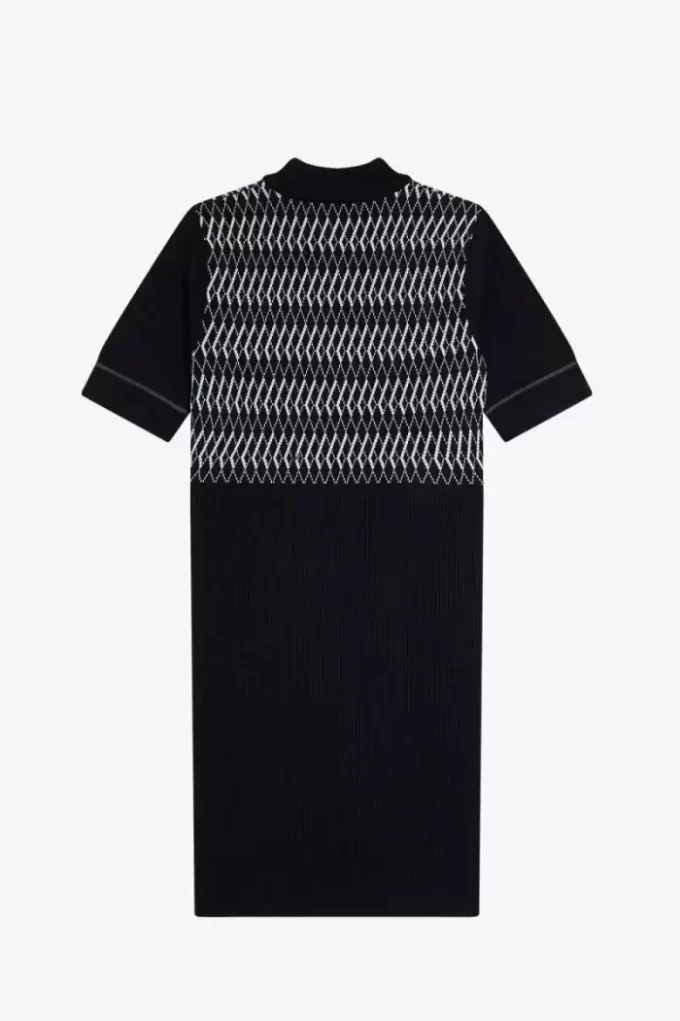 Robe femme en tricot jacquard