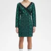 Robe femme à épaules dénudées et imprimé serpent