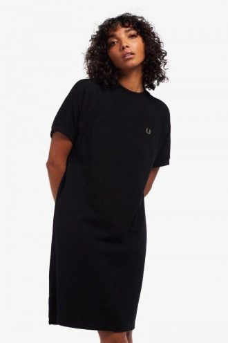 Robe t-shirt carrée en piqué