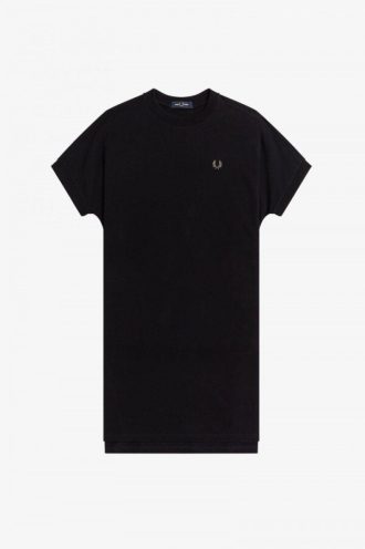 Robe t-shirt carrée en piqué