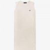 Robe t-shirt sans manches à bords contrastants