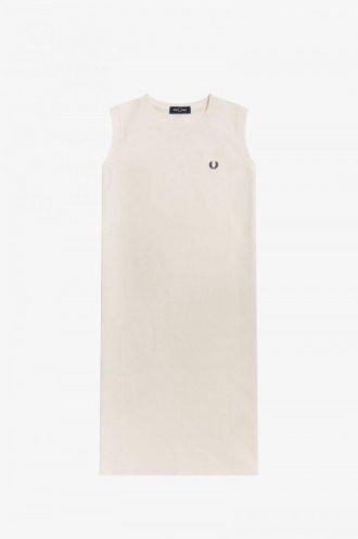 Robe t-shirt sans manches à bords contrastants