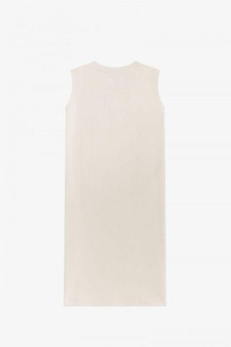 Robe t-shirt sans manches à bords contrastants