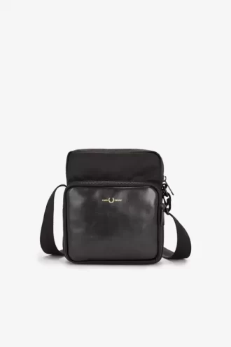 Sacs pour hommes en cuir et nylon croisé