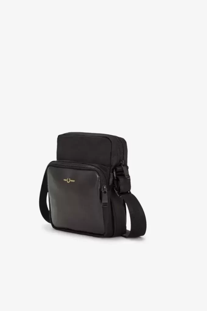 Sacs pour hommes en cuir et nylon croisé