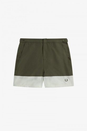 Short de bain à blocs de couleurs
